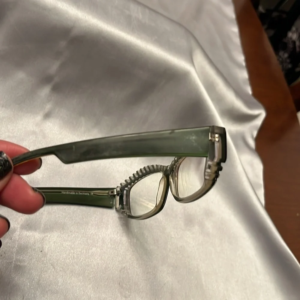 Designer Grotesque Eyeglasses Dark Green